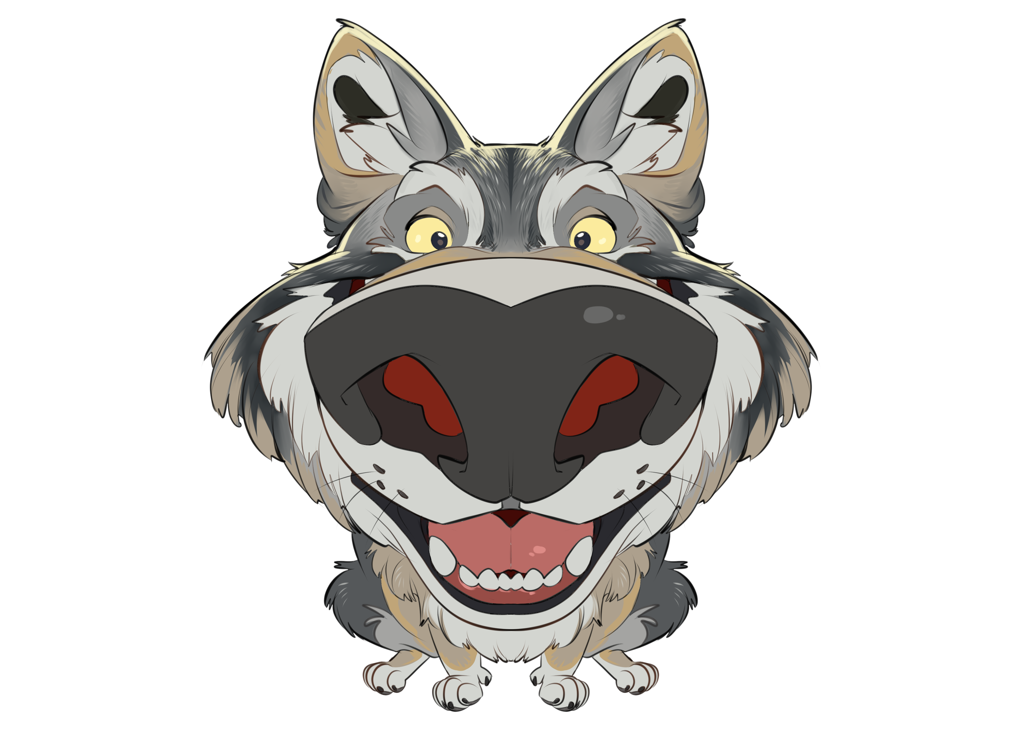 Fisheye Minis: Grey Wolf