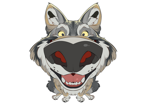 Fisheye Minis: Grey Wolf
